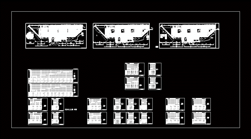 Construction Of Tracks – Sector Manuel Arevalo La Esperanza DWG Full Project for AutoCAD