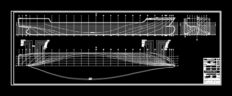 Container Line Layout DWG Plan for AutoCAD