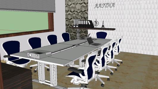 Contemporary Conference Room 3D SKP Model for SketchUp • Designs CAD