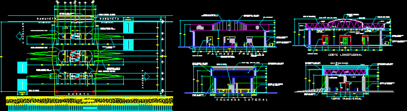 Control Cabine DWG Section for AutoCAD