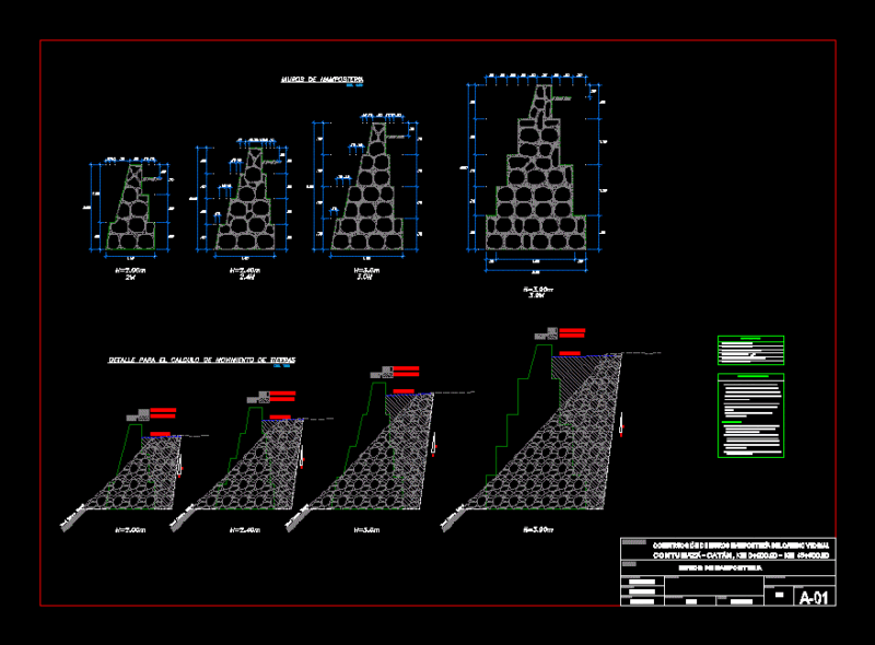 Contumaza Masonry Wall DWG Detail for AutoCAD