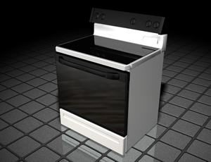 Modern Gas-Electric Cooker 3D MAX Model for 3D Studio Max