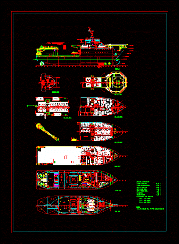 Costa Enbarcacion Not DWG Section for AutoCAD