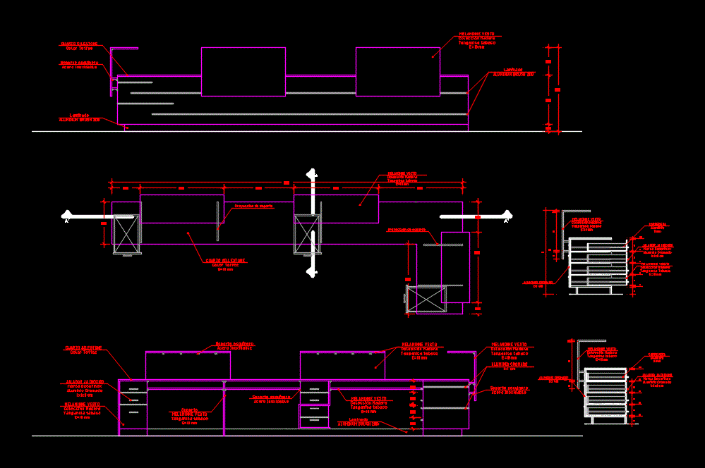 Counter Of Reception Details DWG Section for AutoCAD – Designs CAD