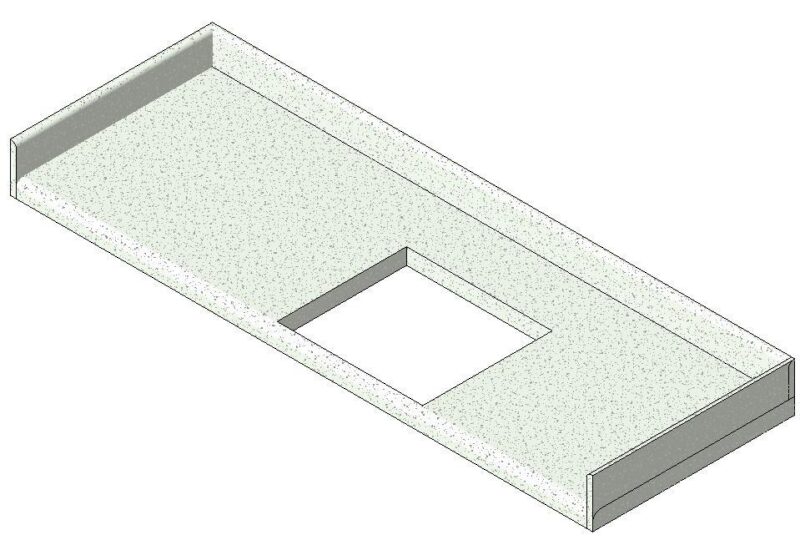 Countertop Curava RFA CAD Drawing