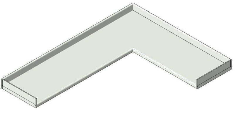 Countertop Curaval DWG Block for AutoCAD
