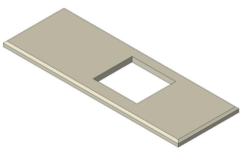 Countertop Island DWG Block for AutoCAD