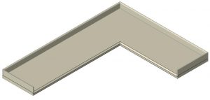 Countertop L RFA CAD Drawing • Designs CAD