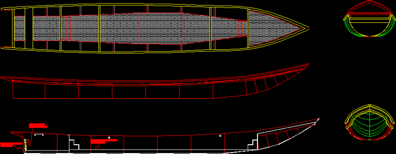 Cuariara – Canoeing DWG Plan for AutoCAD