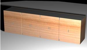 Wooden Cabinet 3D 3DS Model for 3D Studio Max