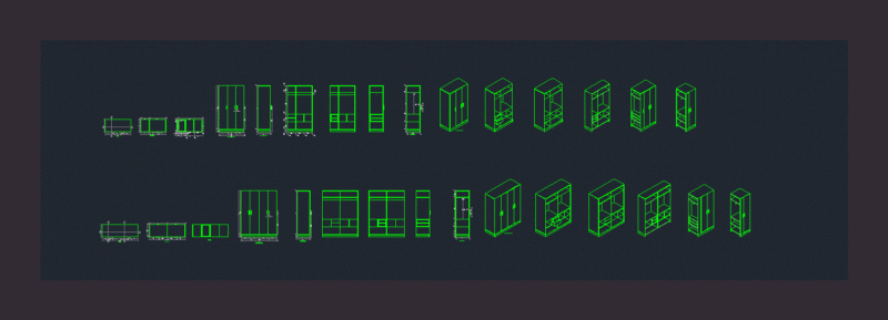 Cupboard DWG Block for AutoCAD