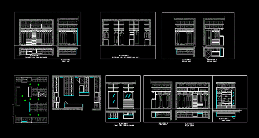 Cupboards DWG Block for AutoCAD