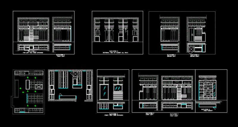 Cupboards DWG Block for AutoCAD