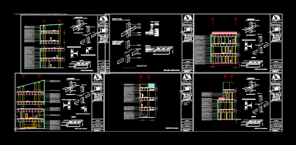 Curtain Wall DWG Block for AutoCAD