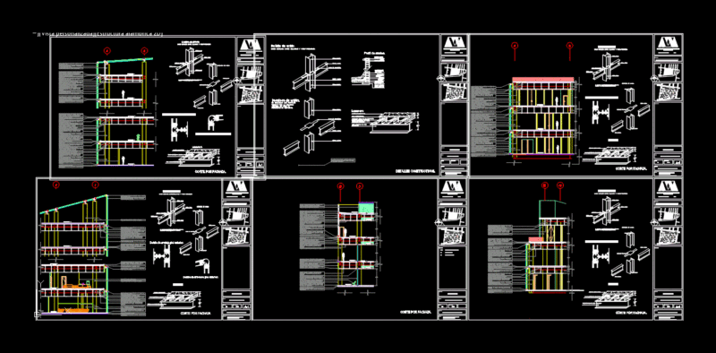 Curtain Wall DWG Block for AutoCAD
