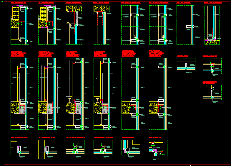 Curtain Wall DWG Detail for AutoCAD • Designs CAD