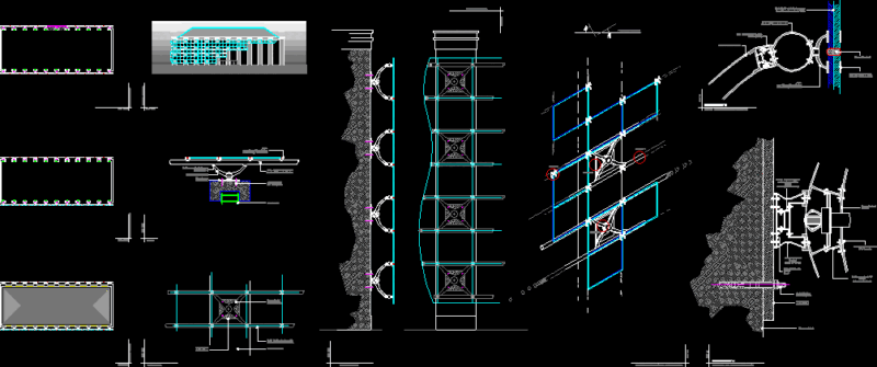 Curtain Wall Details DWG Detail for AutoCAD
