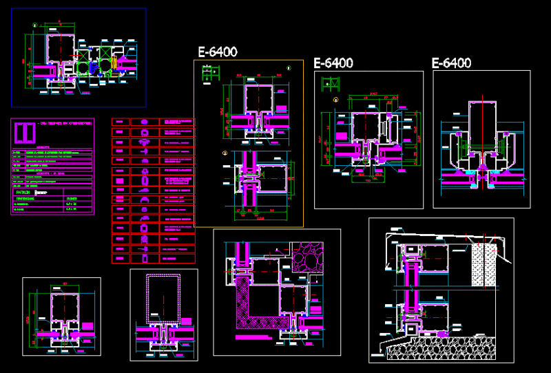 Curtain Walls Details DWG Detail for AutoCAD