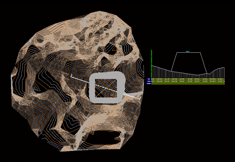 Cutting And Embankment DWG Block for AutoCAD