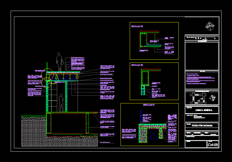 Cutting Facade Of An Aesthetic Clinic DWG Block for AutoCAD