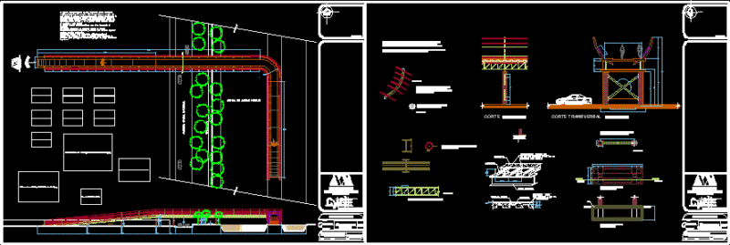 Cycle Road Details DWG Detail for AutoCAD