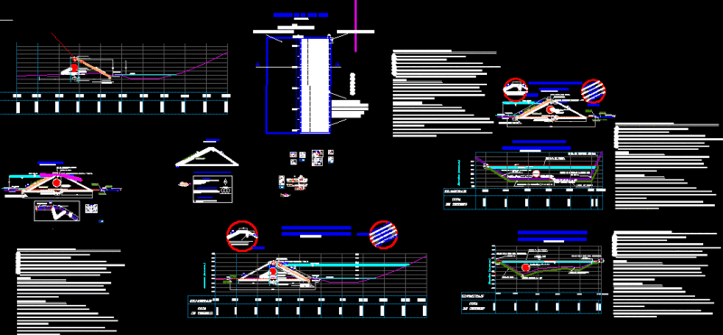 Dams Plans Complete DWG Plan for AutoCAD