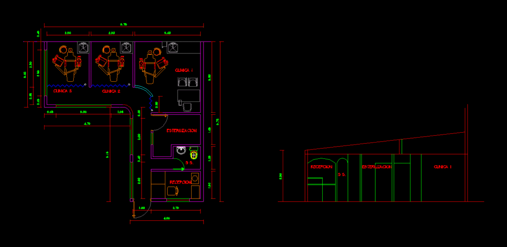 Dental Clinic DWG Block for AutoCAD