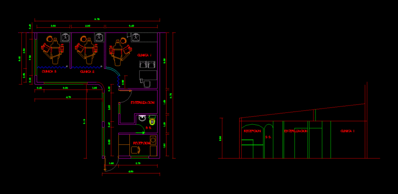 Dental Clinic DWG Block for AutoCAD