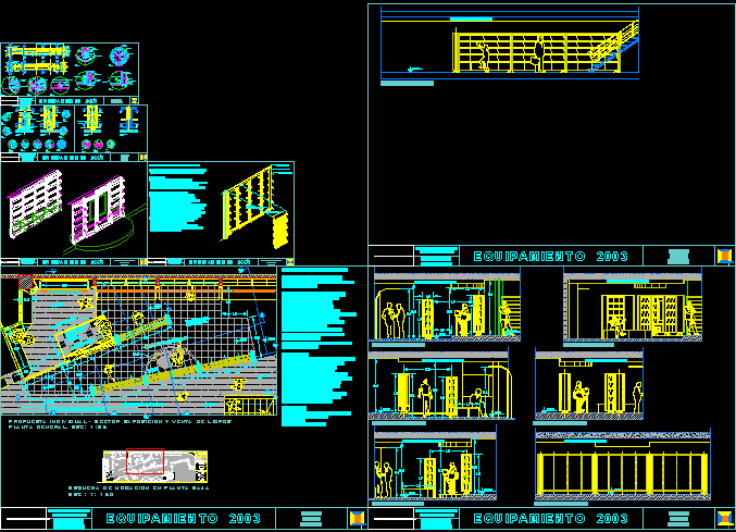 Bookstore Design with Equipments 2D DWG Detail for AutoCAD ... components of electrical plan layout 