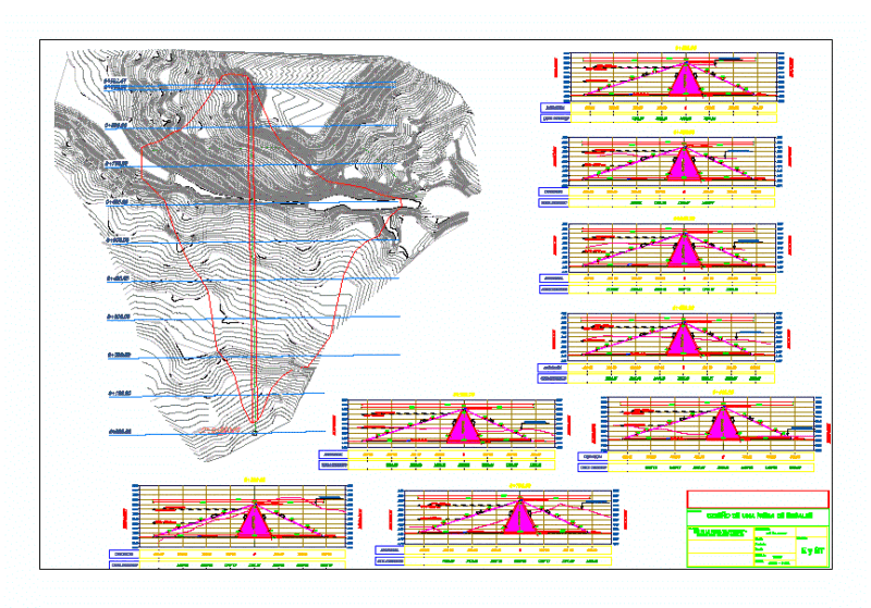 Design Of Dam Earth – DWG Plan for AutoCAD