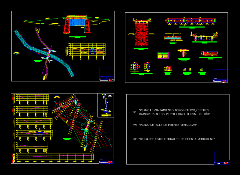 Design Vehicular Bridge Over River DWG Block for AutoCAD
