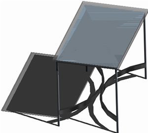Glass Table 3D DWG Model for AutoCAD
