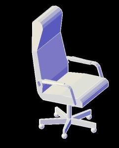Desk Chair 3D DWG Model for AutoCAD