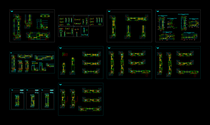 Detail Aluminum Openings DWG Plan for AutoCAD