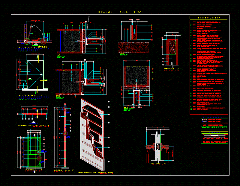 Detail Door DWG Detail for AutoCAD