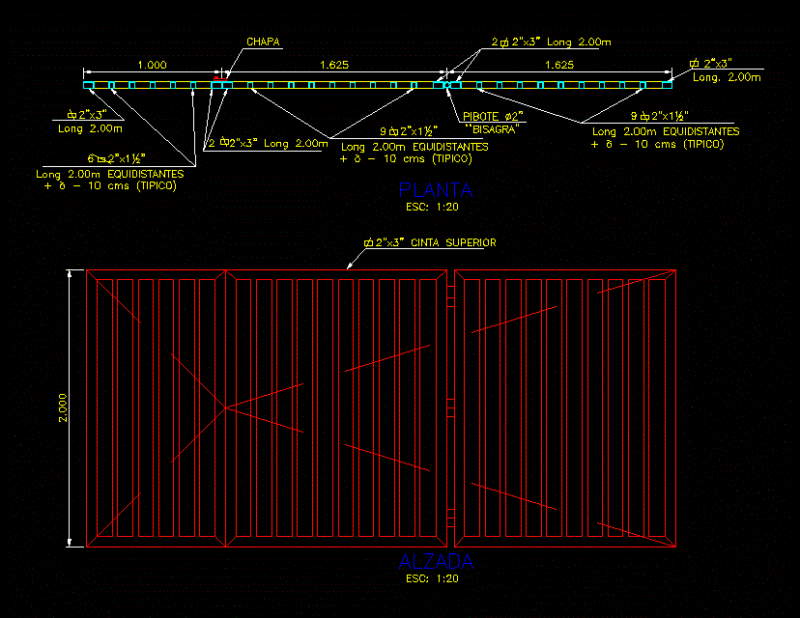 Detail Folding Door DWG Detail for AutoCAD