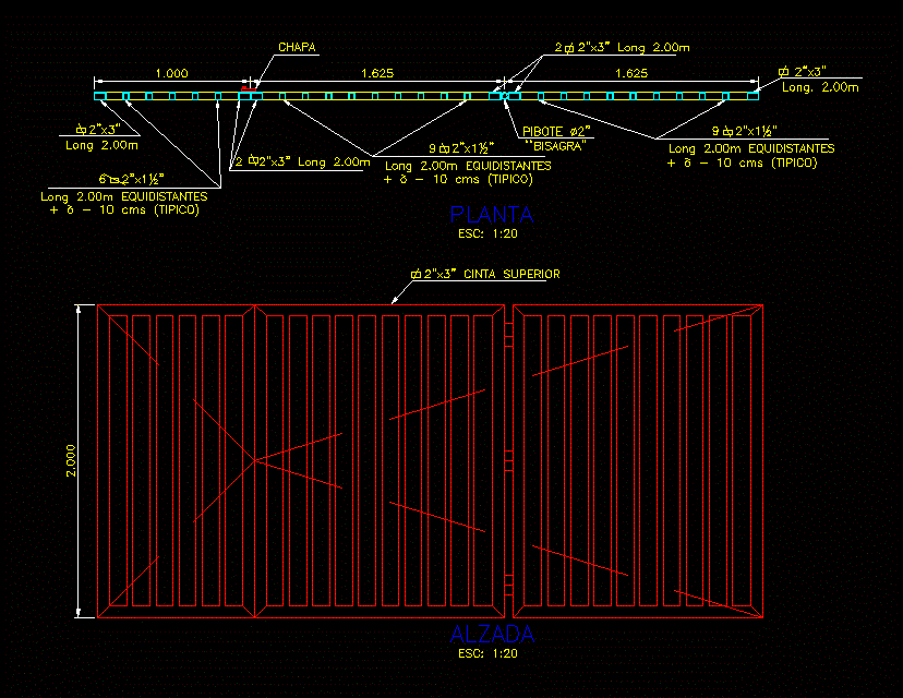 Detail Pintu Autocad