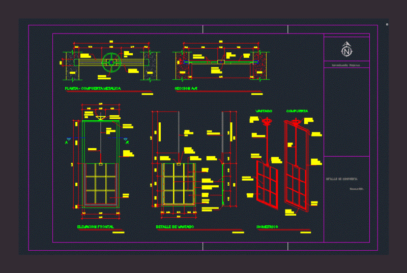 Detail Gate DWG Detail for AutoCAD