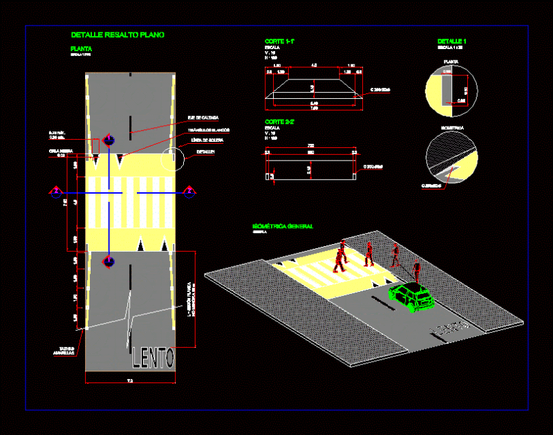 Detail Highlighted Plano DWG Detail for AutoCAD