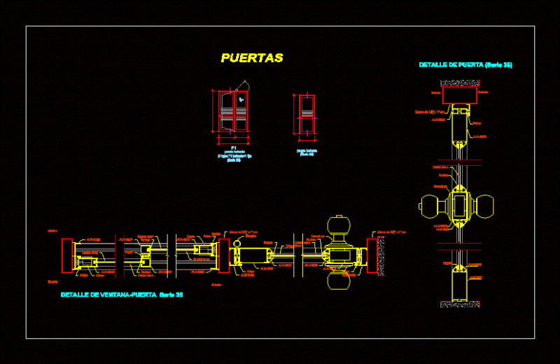 Detail Of A Door Handle DWG Detail for AutoCAD