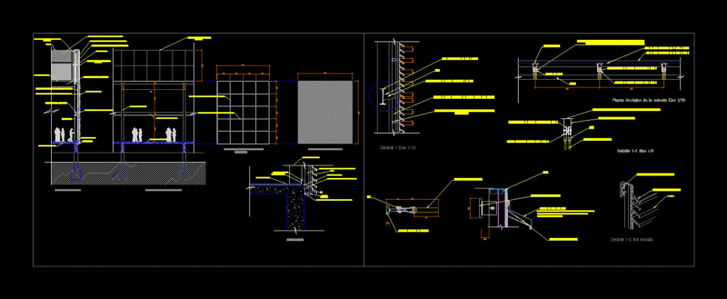 Detail Of Celosia Lama DWG Detail for AutoCAD