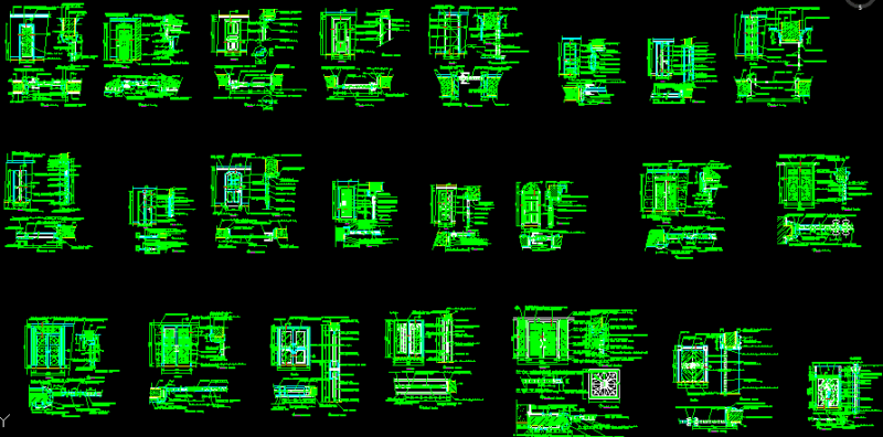 Detail Of Door DWG Section for AutoCAD