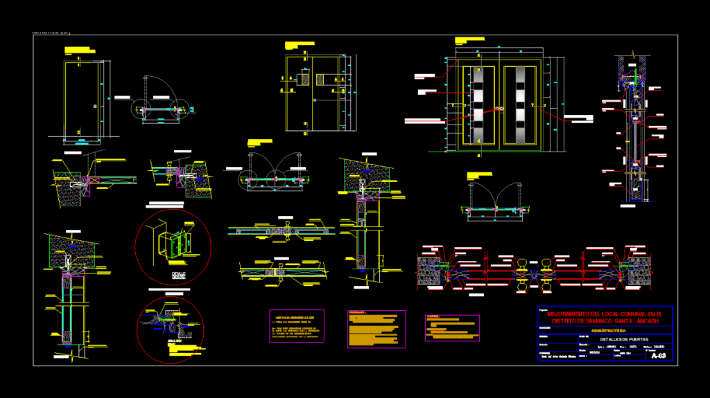 Detail Of Door DWG Plan for AutoCAD