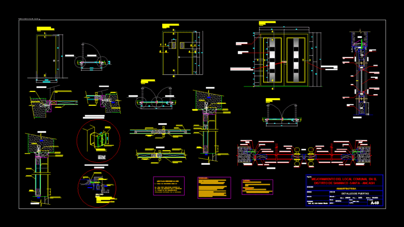Detail Of Door DWG Plan for AutoCAD
