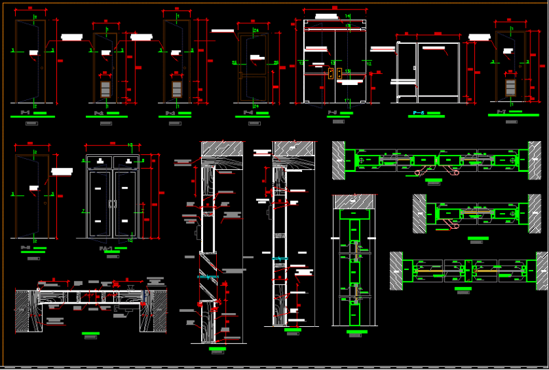 Detail Of Doors DWG Detail for AutoCAD