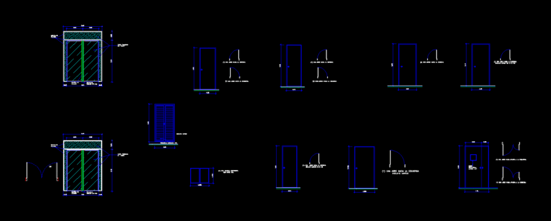 Detail Of Doors DWG Detail for AutoCAD