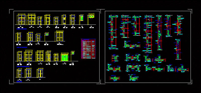 Detail Of Doors DWG Detail for AutoCAD