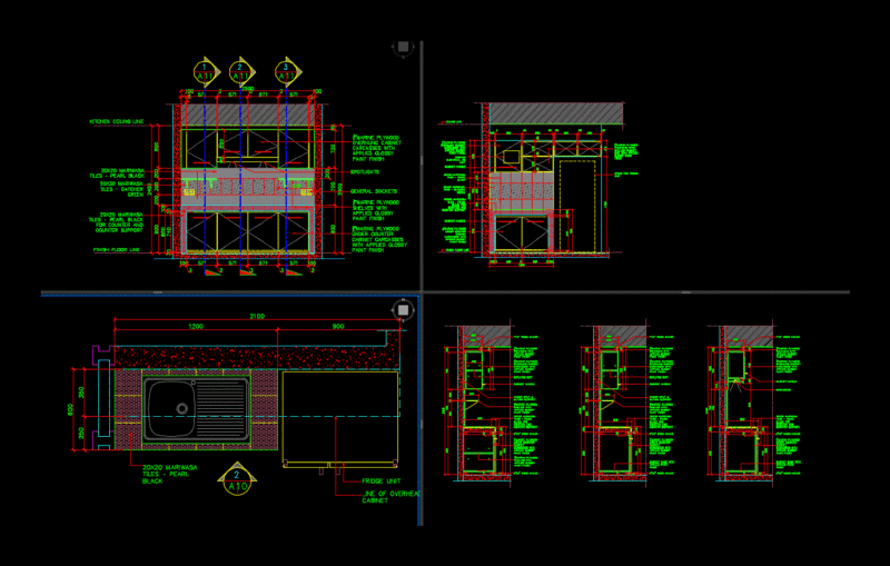 Detail Of Kitchen DWG Detail for AutoCAD