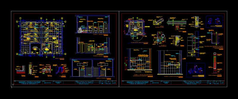 Detail Of Lavatories And Lavatories Disabled DWG Detail for AutoCAD