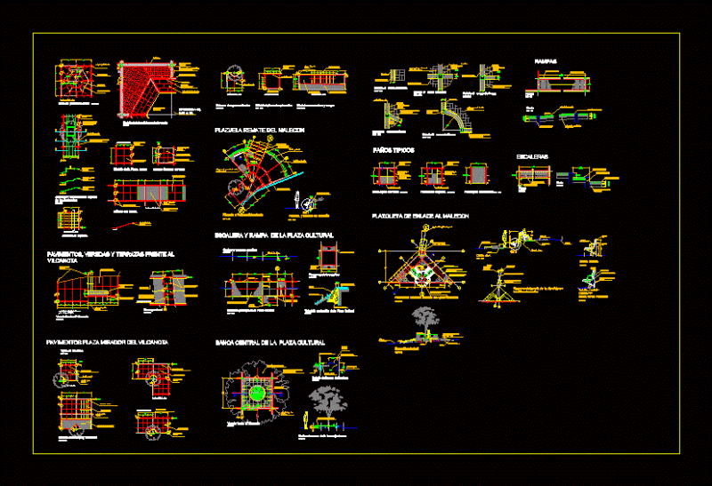 Detail Of Paving DWG Detail for AutoCAD